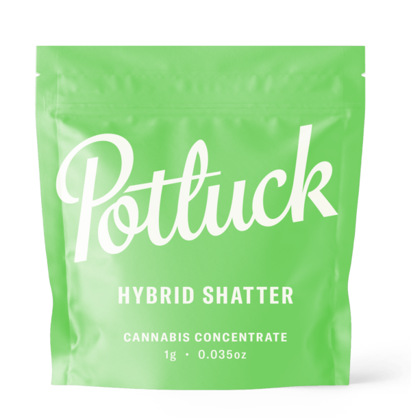 Potluck - Hybrid Shatter - cannabis Concentrate | Kootenay Botanicals Canada