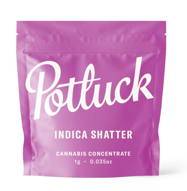 Potluck - Indica Shatter - cannabis Concentrate | Kootenay Botanicals Canada