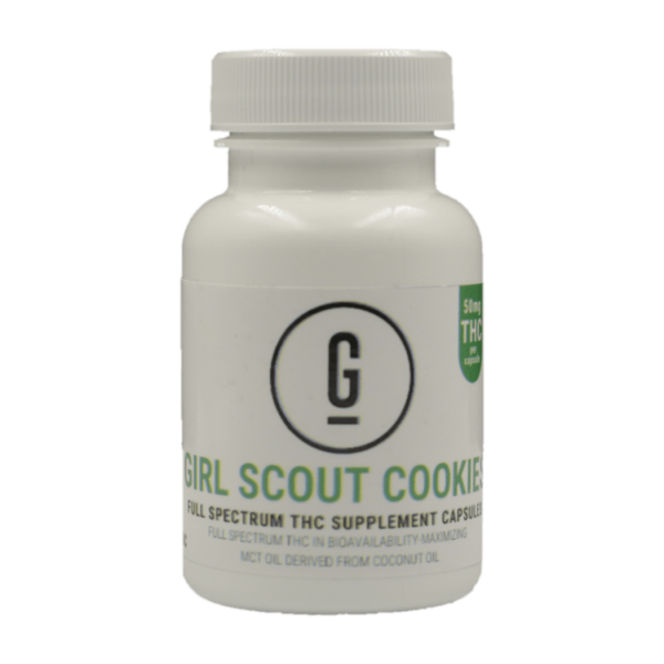 GRASS – THC Capsules – Girl Scout Cookies – 50mg | Kootenay Botanicals Canada