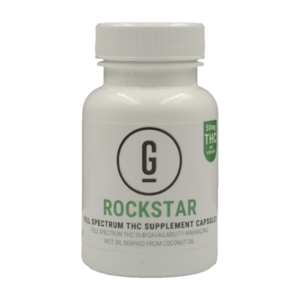 GRASS – THC Capsules – Rockstar – 50mg | Kootenay Botanicals Canada