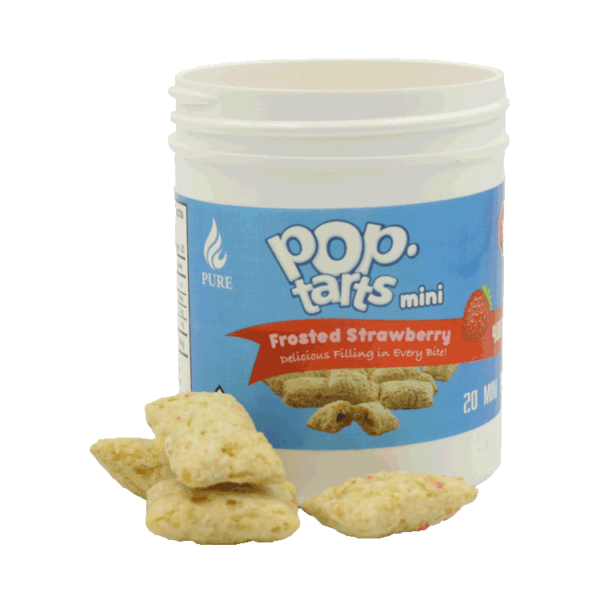 Pop Tarts Mini’s – THC Infused Frosted Strawberry Bites – 400mg | Kootenay Botanicals Canada