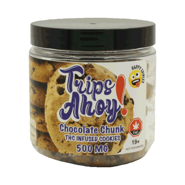 Trips Ahoy – Chocolate Chunk THC Infused Cookies – 500mg | Kootenay Botanicals Canada