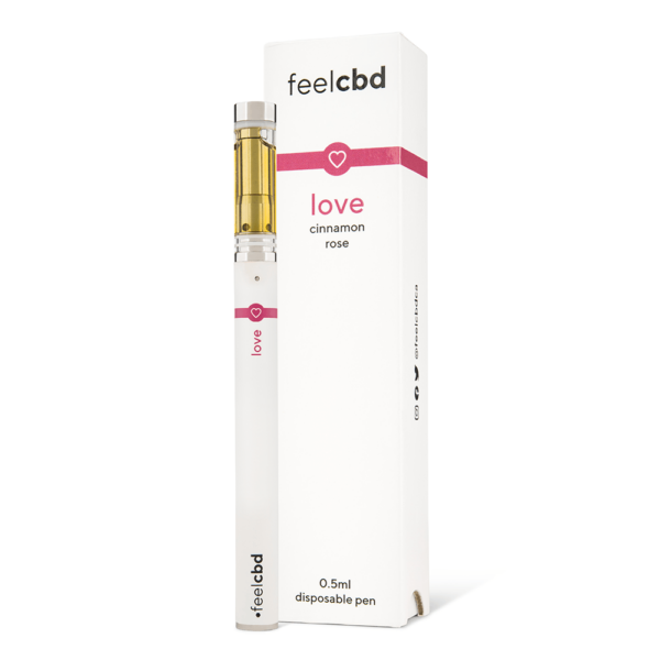 FeelCBD – Love – Dispsable CBD Vape Pen 0.5ml | Kootenay Botanicals Canada