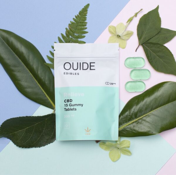 Ouide Edibles – Relieve – CBD gummies 300mg | Kootenay Botanicals Canada