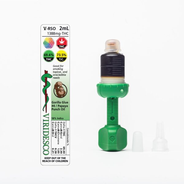 Viridesco – THC / RSO – Gorilla Punch – 2ml | Kootenay Botanicals Canada