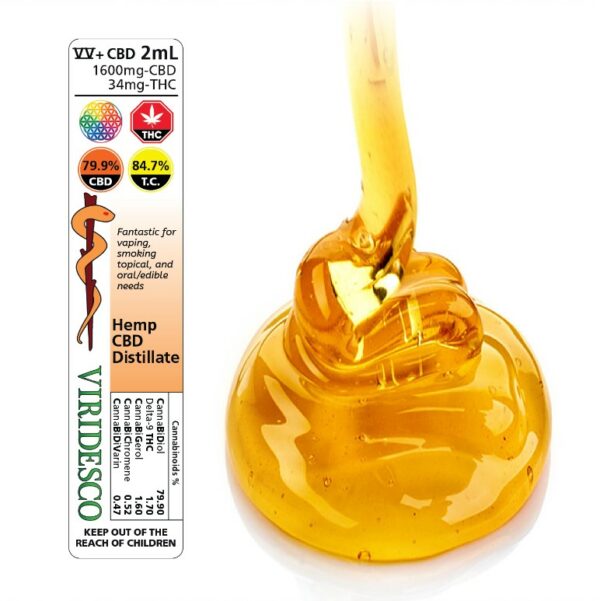 Viridesco – CBD Distillate – 2ml | Kootenay Botanicals Canada