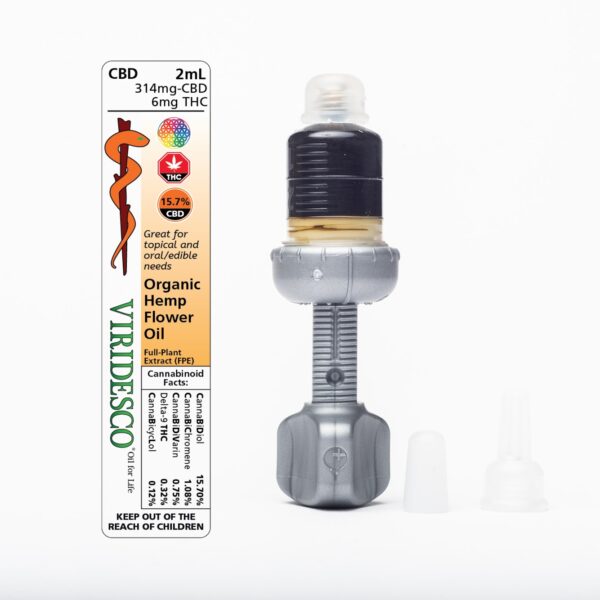 Viridesco – Organic Hemp Flower Oil – 2ml CBD | Kootenay Botanicals Canada