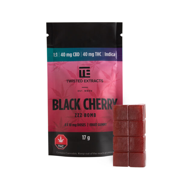 Twisted Extracts – Black Cherry 1:1 Zzz Bombs | Kootenay Botanicals Canada