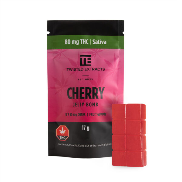 Twisted Extracts – Cherry Jelly Bomb – Sativa – 80mg THC | Kootenay Botanicals Canada