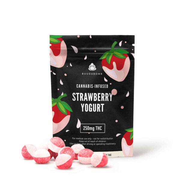 Buudabomb – Strawberry Yogurt Explosion – 250mg THC | Kootenay Botanicals Canada