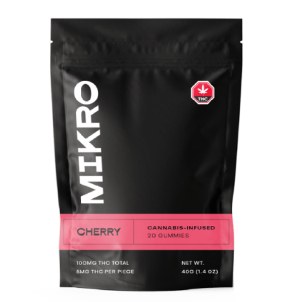 Mikro – THC Gummies – 100mg THC – Cherry | Kootenay Botanicals Canada