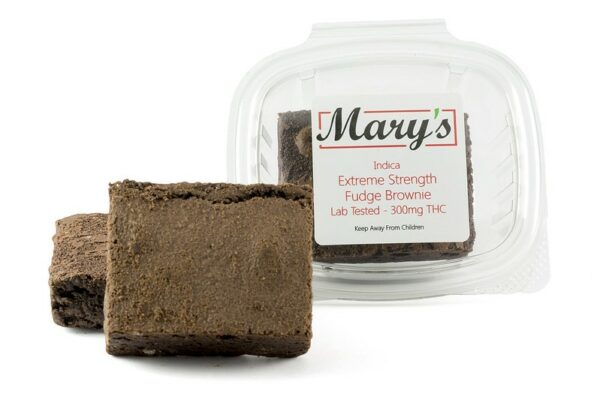 Mary’s Medibles – Extreme Strength Fudge Brownie – 300mg THC (Indica) | Kootenay Botanicals Canada