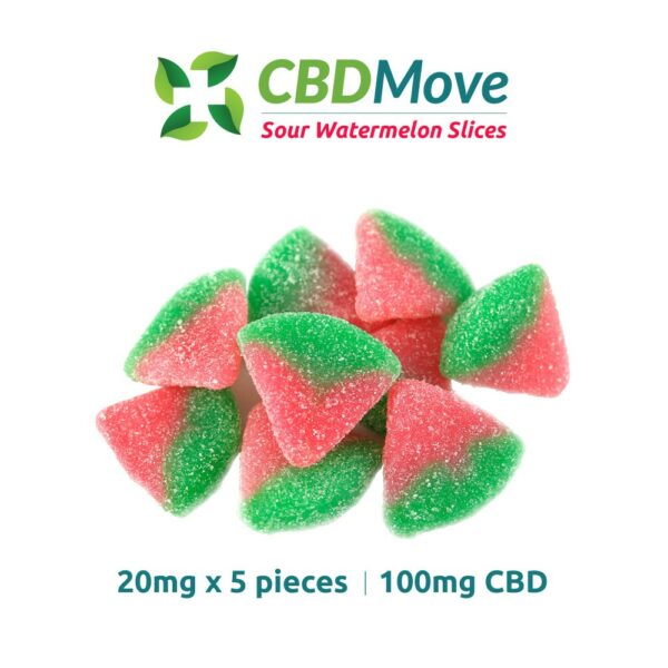 CBD Move – CBD Gummies – Watermelon – 100mg CBD | Kootenay Botanicals Canada