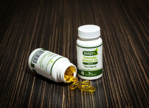 Baked Edibles -Indica Cannoil Capsules 5mg | Kootenay Botanicals Canada