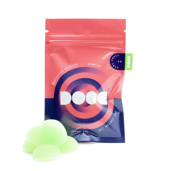 Dose Edibles Gummies – Kiwi Fruit | Kootenay Botanicals Canada
