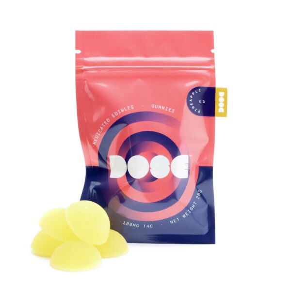 Dose Edibles Gummies – Pineapple | Kootenay Botanicals Canada