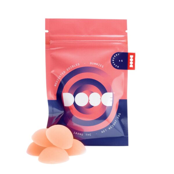 Dose Edibles Gummies – Raspberry | Kootenay Botanicals Canada