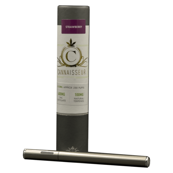 Cannaisseur – Disposable THC Distillate Pen – Strawberry 0.3ml | Kootenay Botanicals Canada