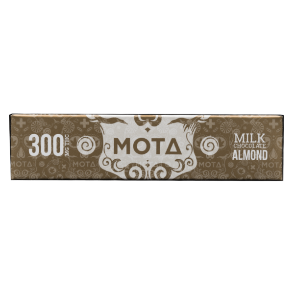 MOTA Edibles – Milk Chocolate Almond Bar – 300mg THC | Kootenay Botanicals Canada