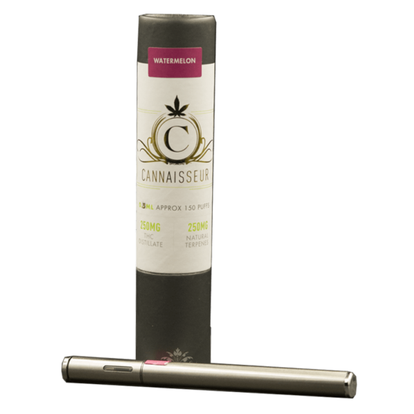 Cannaisseur – Disposable THC Distillate Pen – Watermelon 0.3ml | Kootenay Botanicals Canada