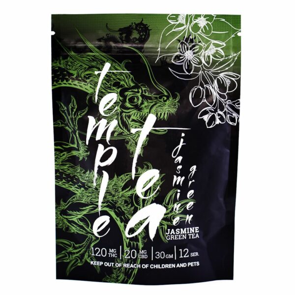 Temple Tea – Jasmine Green Tea – 120mg THC | Kootenay Botanicals Canada
