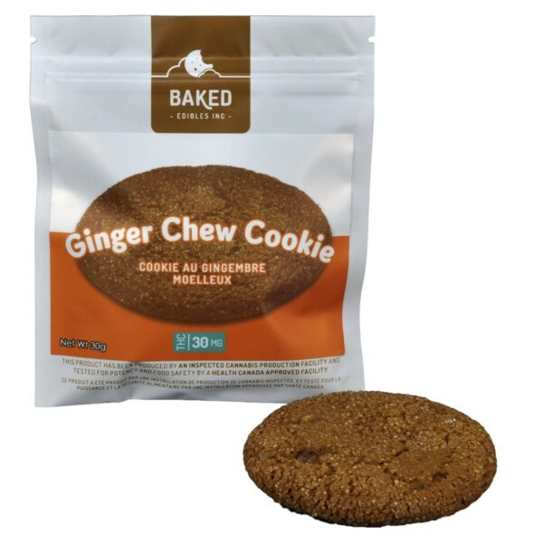Baked Edibles – Cookie – Ginger Chew 30mg THC | Kootenay Botanicals Canada