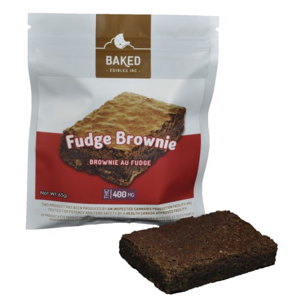 Baked Edibles – Fudge Brownie 400mg THC | Kootenay Botanicals Canada