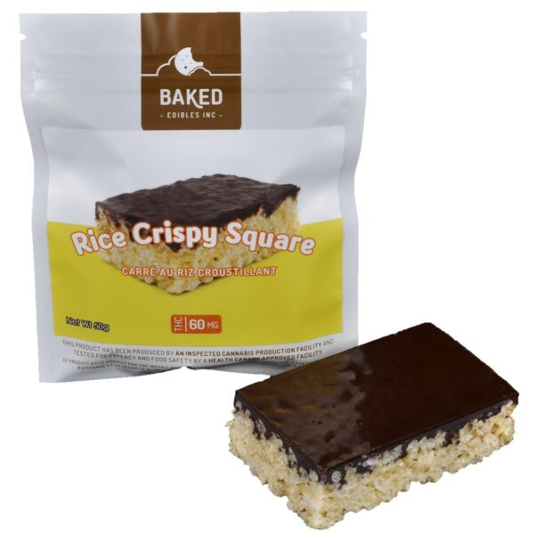 Baked Edibles – Rice Crispy Squares 60mg THC | Kootenay Botanicals Canada