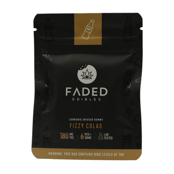 Faded Edibles – Fizzy Colas – 180mg | Kootenay Botanicals Canada