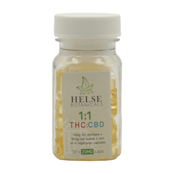 Helse Botanicals – 1:1 THC/CBD Capsules | Kootenay Botanicals Canada