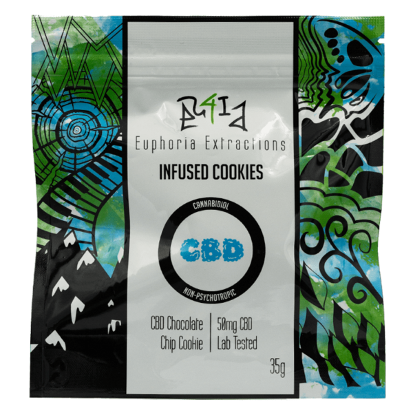 Euphoria Extractions – CBD Cookie – 50mg | Kootenay Botanicals Canada