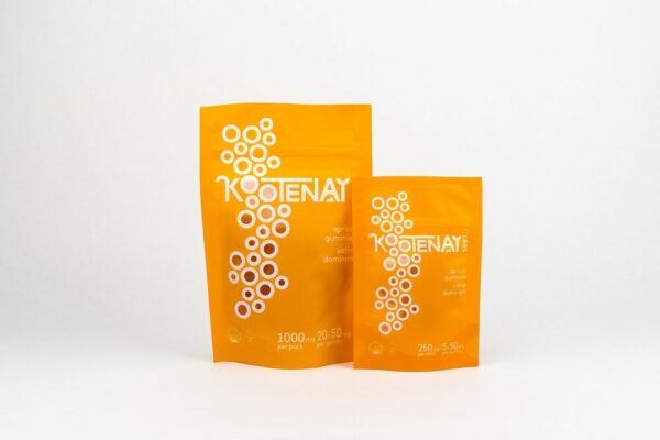 Kootenay Labs – Sativa Gummies – Apricot – 250mg THC | Kootenay Botanicals Canada