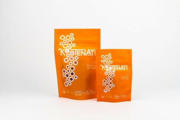 Kootenay Labs – 1:1 Gummies – Tangerine – 1000mg | Kootenay Botanicals Canada