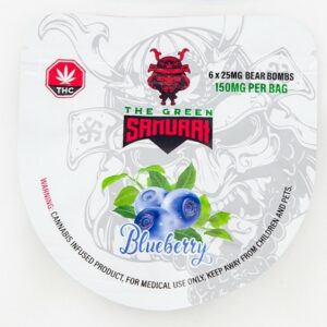 The Green Samurai – Blueberry Gummies – 150mg | Kootenay Botanicals Canada
