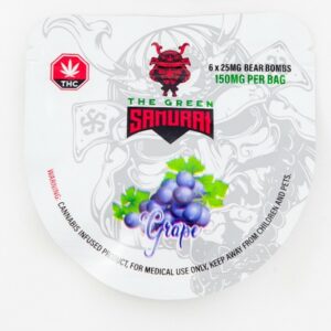 The Green Samurai – Grape Gummies – 150mg | Kootenay Botanicals Canada