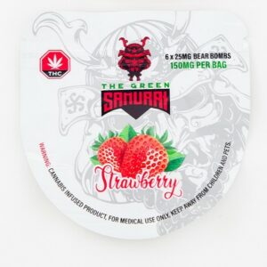 The Green Samurai – Strawberry Gummies – 150mg | Kootenay Botanicals Canada