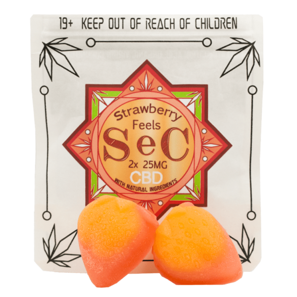 SEC – Strawberry Feels CBD – 50mg | Kootenay Botanicals Canada