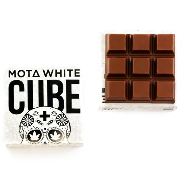 MOTA White Cube – 180mg CBD Milk Chocolate Cube | Kootenay Botanicals Canada