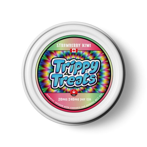 Trippy Treats – Strawberry Kiwi Gummies – 240mg THC | Kootenay Botanicals Canada