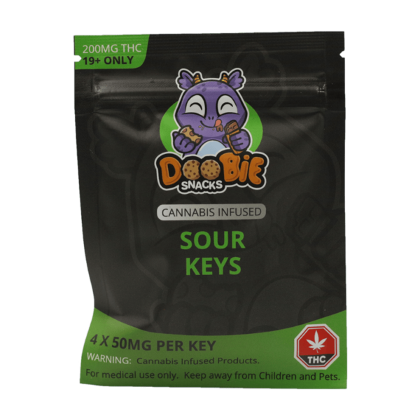 Doobie Snacks – CBD Sour Gummy Bears – 150mg CBD | Kootenay Botanicals Canada