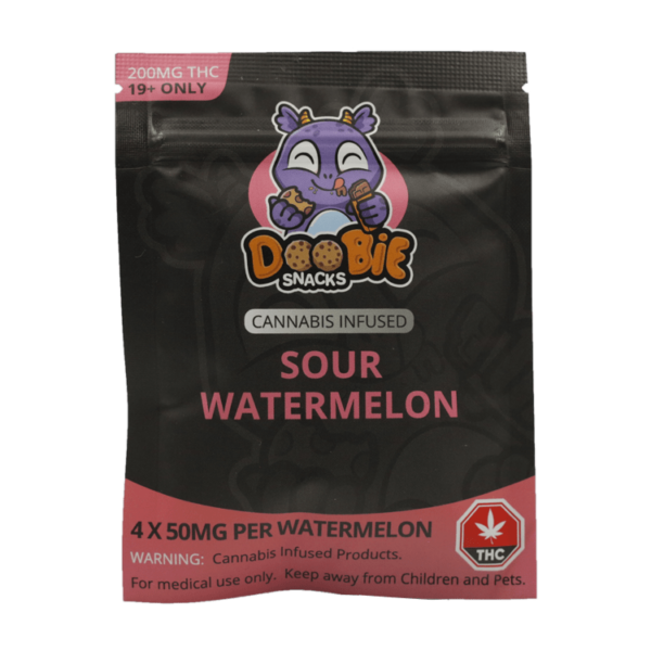 Doobie Snacks – CBD Sour Gummy Bears – 150mg CBD | Kootenay Botanicals Canada