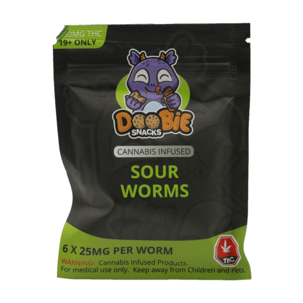 Doobie Snacks – CBD Sour Gummy Bears – 150mg CBD | Kootenay Botanicals Canada