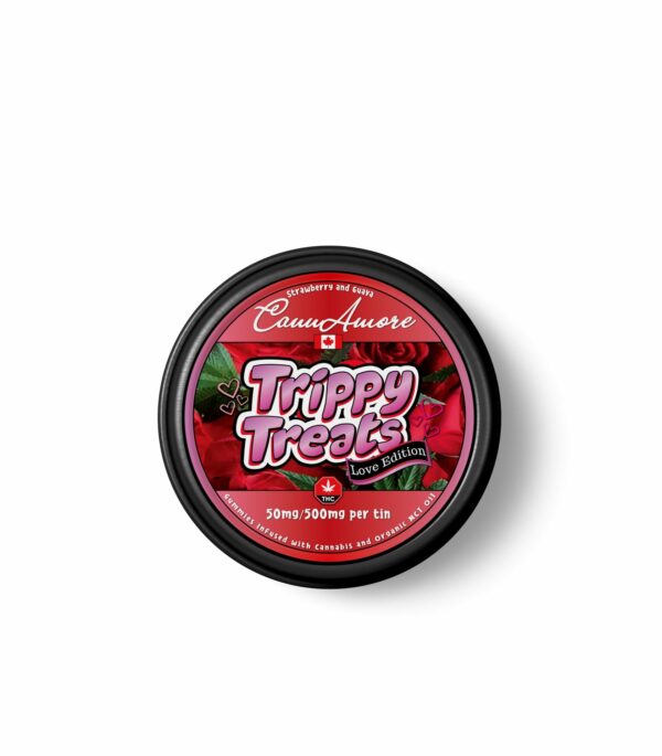 Trippy Treats – Strawberry Guava – CannAmore Love Edition – 500mg THC | Kootenay Botanicals Canada