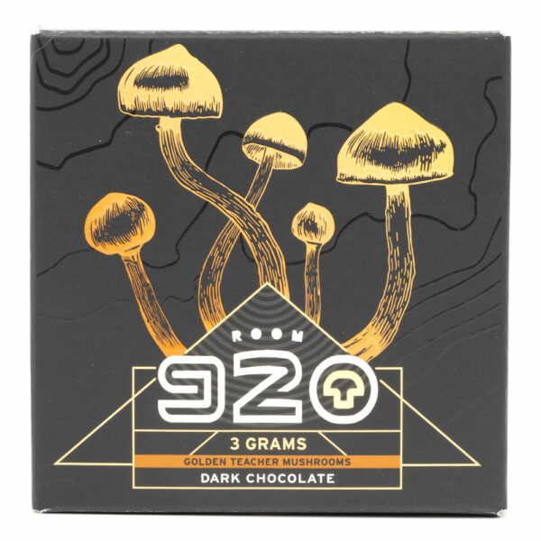 Room 920 – Mushroom Chocolate Bar – Dark Chocolate – 3 Grams | Kootenay Botanicals Canada