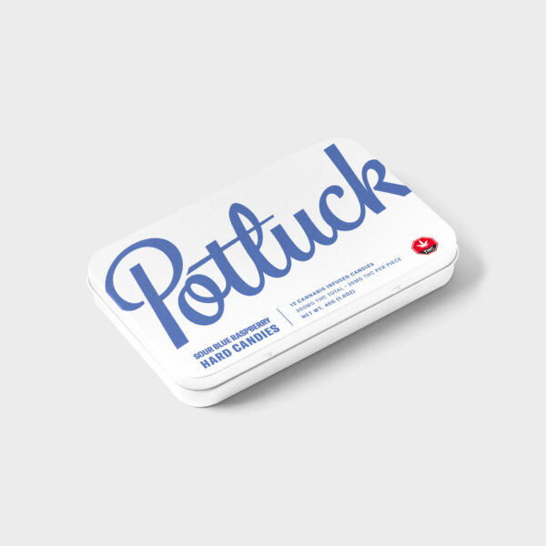 Potluck – Hard Candy – Sour Blue Raspberry – 300mg THC | Kootenay Botanicals Canada