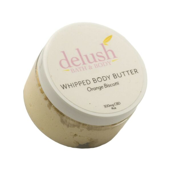 Delush Bath and Body – Whipped Body Butter – Orange Dreamsicle 300mg CBD | Kootenay Botanicals Canada