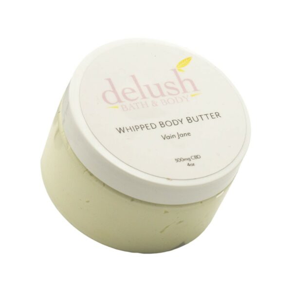 Delush Bath and Body – Whipped Body Butter – Vain Jane 300mg CBD | Kootenay Botanicals Canada