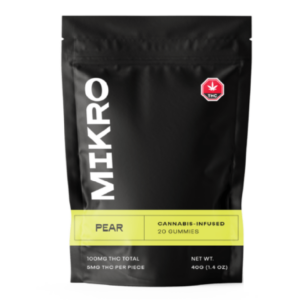 Mikro – THC Gummies – 100mg THC – Pear | Kootenay Botanicals Canada