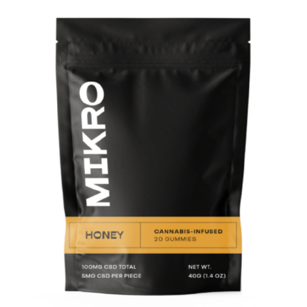 Mikro – CBD Gummies – 100mg CBD – Honey | Kootenay Botanicals Canada