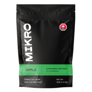 Mikro – THC Gummies – 100mg THC – Apple | Kootenay Botanicals Canada